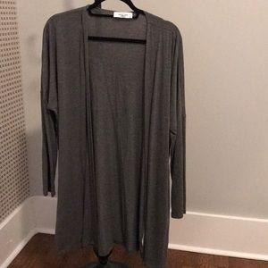 Gray cardigan
